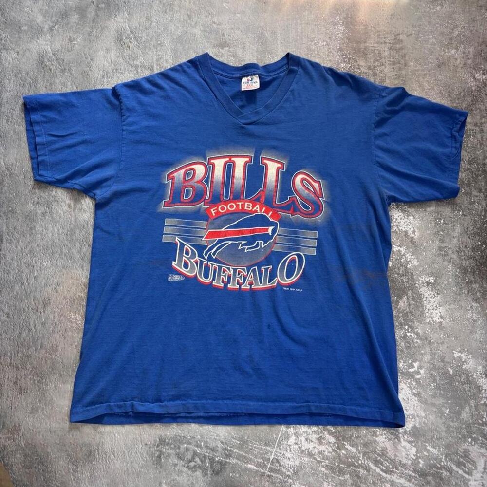 Vintage 90s Buffalo Bills NFL Logo T Shirt! Size XXL